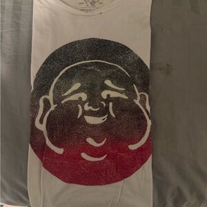 White T-Shirt with Graphic Design